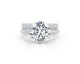 Amenda Pave Diamond Engagement Rings Set, White Gold 18K