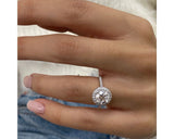 April - Round Cut 2.05 Carat Diamond Engagement Ring