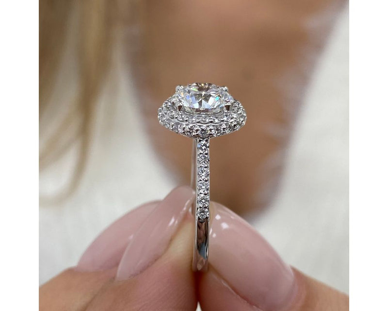 April - Round Cut 2.05 Carat Diamond Engagement Ring