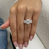 Norah Engagement Ring 3.20 Carat White Gold