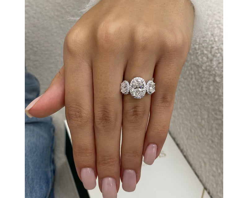 Norah - Oval Cut 3.05 Carat Diamond Engagement Ring