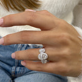 Norah Engagement Ring 3.2ct TCW, 14K Gold