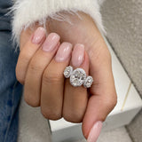 Norah Engagement Ring 3.2ct TCW, 14K Gold