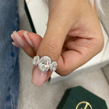 Norah Engagement Ring 3.2ct TCW, 14K Gold