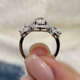 Norah Engagement Ring 3.2ct TCW, 14K Gold