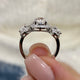 Norah Engagement Ring 3.2ct TCW, 14K Gold