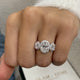 Norah Engagement Ring 3.20 Carat White Gold