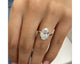 Olive - Oval Cut 3.10 Carat Diamond Engagement Ring