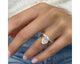 Olive-set - Oval Cut 4.50 Carat Diamond Engagement Ring