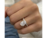 Olive-set - Oval Cut 4.50 Carat Diamond Engagement Ring