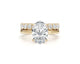 Olive-set - Oval Cut 4.50 Carat Diamond Engagement Ring