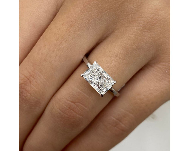 Ruth - Radiant Cut 2.10 Carat Diamond Engagement Ring