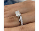 Ruth-set - Radiant Cut 3.25 Carat Diamond Engagement Ring