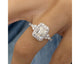 Valeria - Emerald Cut 2.05 Carat Diamond Engagement Ring