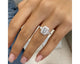Valeria - Emerald Cut 2.05 Carat Diamond Engagement Ring