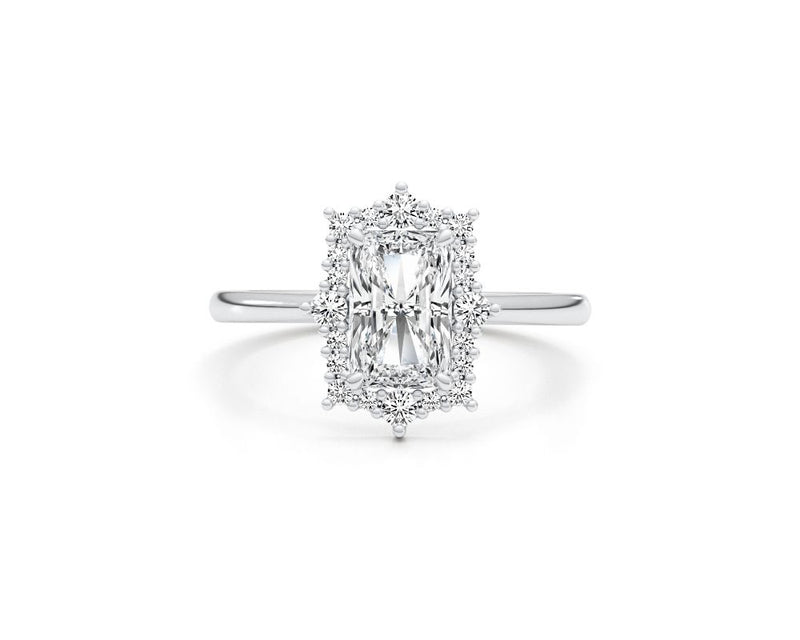 Piper - Radiant Cut 1.22 Carat Diamond Engagement Ring