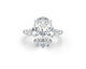 Gaya 3 Stone Diamond Engagement Ring, White Gold 18K