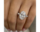 Gaya 3 Stone Diamond Engagement Ring, White Gold 18K