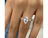 June - Pear Cut 2.35 Carat Diamond Engagement Ring