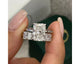 Rose-set - Radiant Cut 5.60 Carat Diamond Engagement Ring