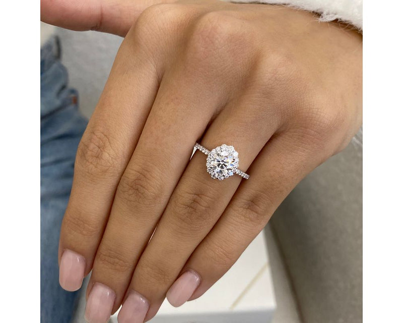 Alina - Round Cut 1.35 Carat Diamond Engagement Ring