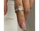 Molly-set - Oval Cut 2.05 Carat Diamond Engagement Ring