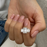 Sloane Engagement Ring 4.40 Carat White Gold