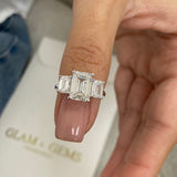 Sloane Engagement Ring 4.40 Carat White Gold