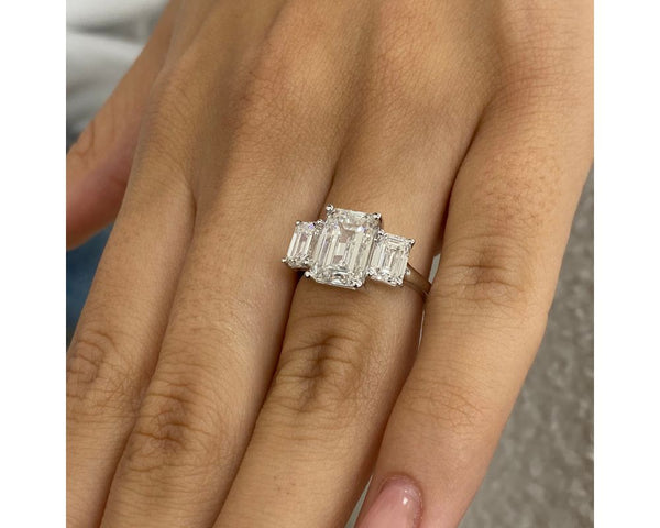 Sloane - Emerald Cut 4.40 Carat Diamond Engagement Ring