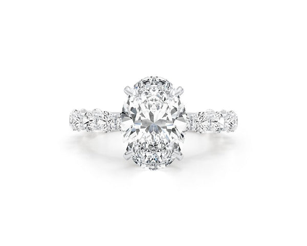 Parker - Oval Cut 4.41 Carat Diamond Engagement Ring