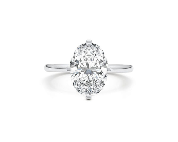 Oakley - Oval Cut 3 Carat Diamond Engagement Ring