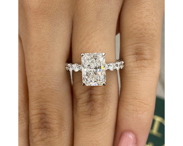 Sage - Radiant Cut 4.41 Carat Diamond Engagement Ring