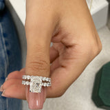 Sage Engagement Ring 5.80 Carat White Gold