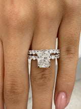 Sage Engagement Ring 5.80 Carat White Gold