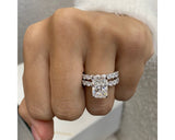 Sage-set - Radiant Cut 5.80 Carat Diamond Engagement Ring
