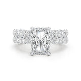Sage Engagement Ring 5.80 Carat White Gold