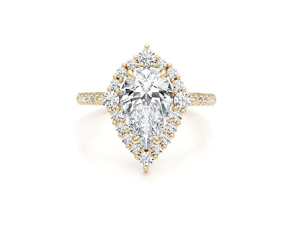 Journee - Pear Cut 2.55 Carat Diamond Engagement Ring