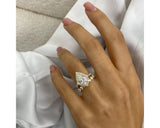 Journee-set - Pear Cut 3.35 Carat Diamond Engagement Ring