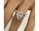 Journee-set - Pear Cut 3.35 Carat Diamond Engagement Ring