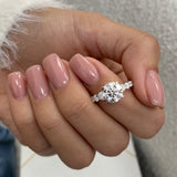 Eliza Engagement Ring 3 Carat White Gold