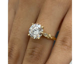 Josie - Round Cut 3.14 Carat Diamond Engagement Ring