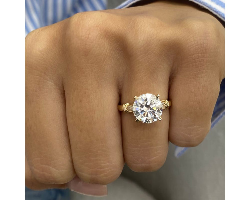 Josie - Round Cut 3.14 Carat Diamond Engagement Ring