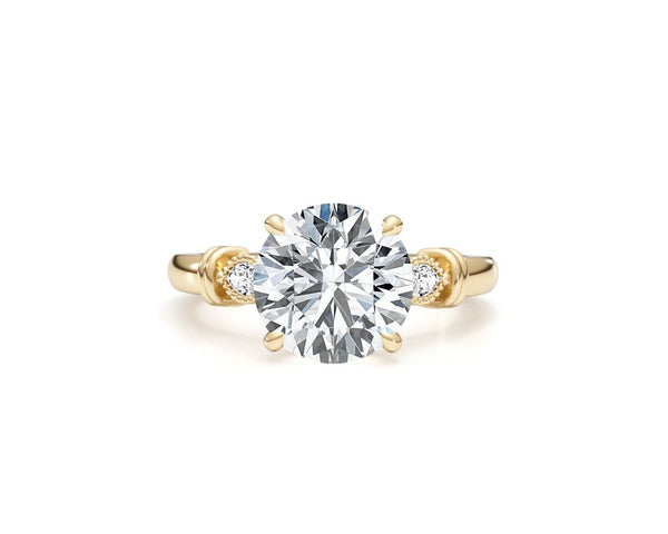Josie - Round Cut 3.14 Carat Diamond Engagement Ring