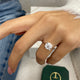 Darya Engagement Ring 2.07 Carat White Gold