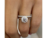 Darya-set - Round Cut 2.50 Carat Diamond Engagement Ring