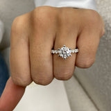 Brielle Engagement Ring 2.80 Carat White Gold