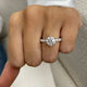 Brielle Engagement Ring 2.80 Carat White Gold