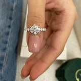 Brielle Engagement Ring 2.80 Carat White Gold