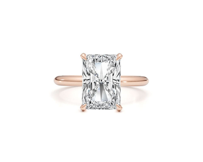 Marisol - Radiant Cut 4 Carat Diamond Engagement Ring