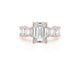 Valery - Emerald Cut 8 Carat Diamond Engagement Ring